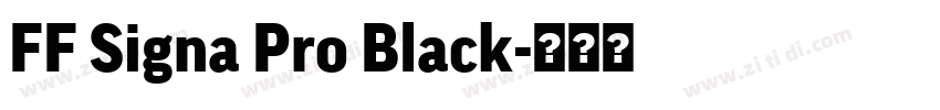 FF Signa Pro Black字体转换